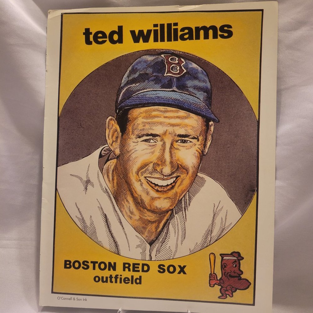 Ted Williams Beckett Issue Reprint Boston Red Sox 8"x10"